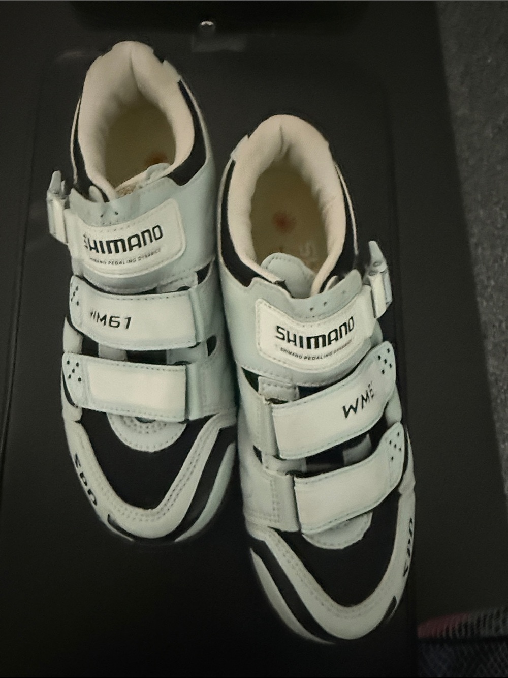 Shimano Light Blue and Black Women's Cycling Sneakers